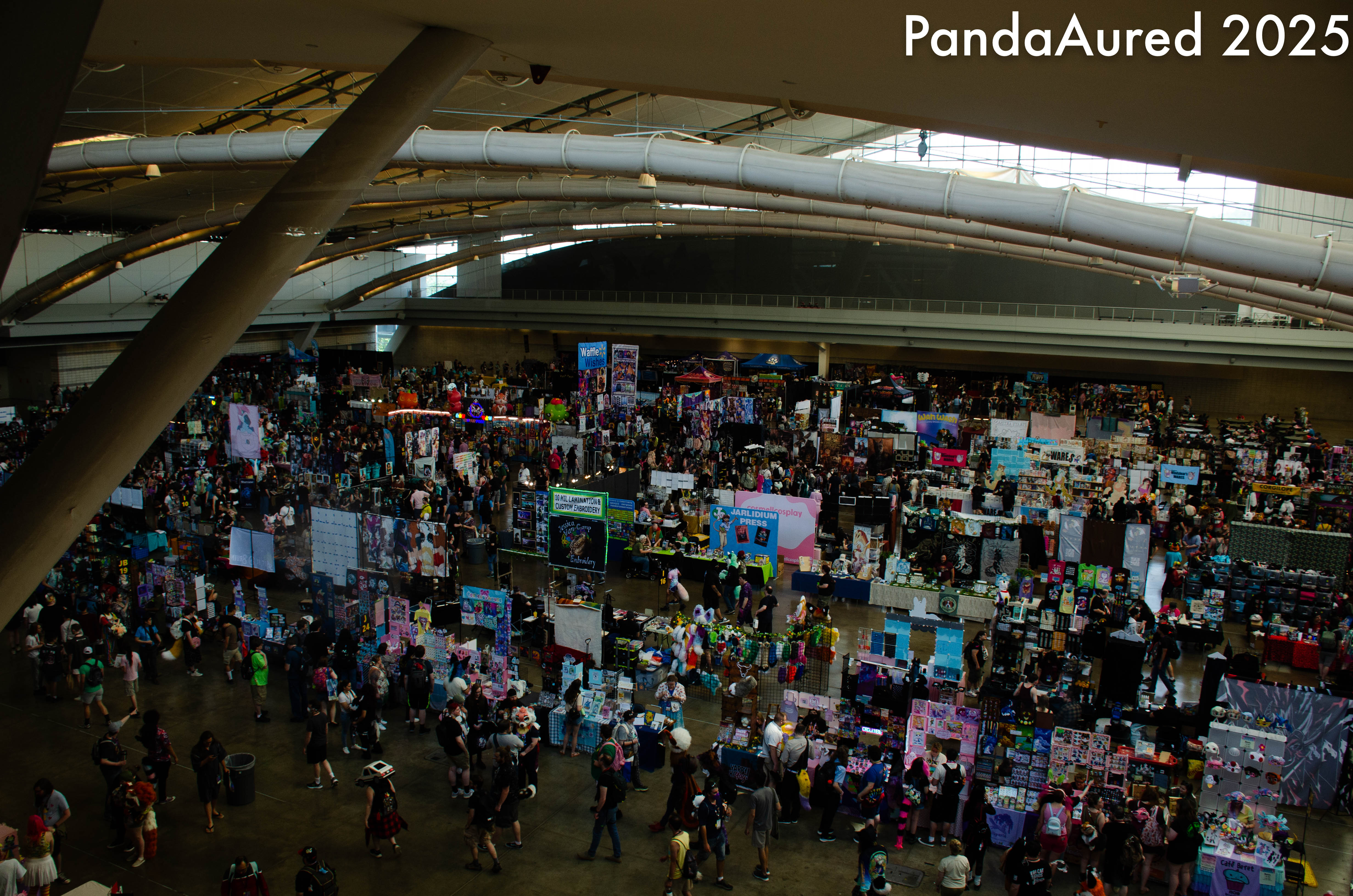 Furries and art in the Dealer's Den.
